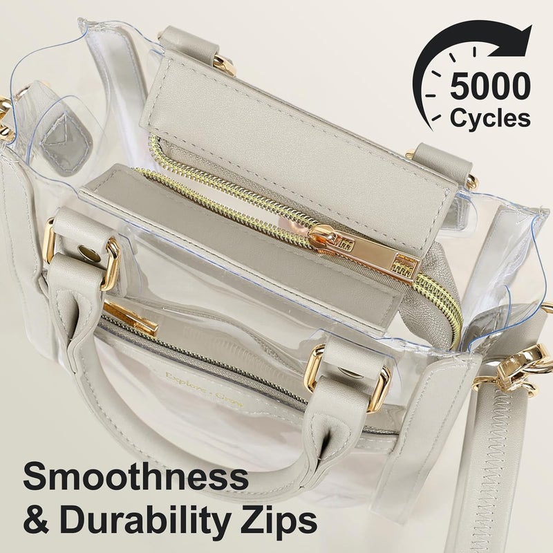 Packism Clear Bag for Stadium Events - Small Clear Purses for Women Crossbody Messenger Bag for Concerts Sporting Events - Image 5